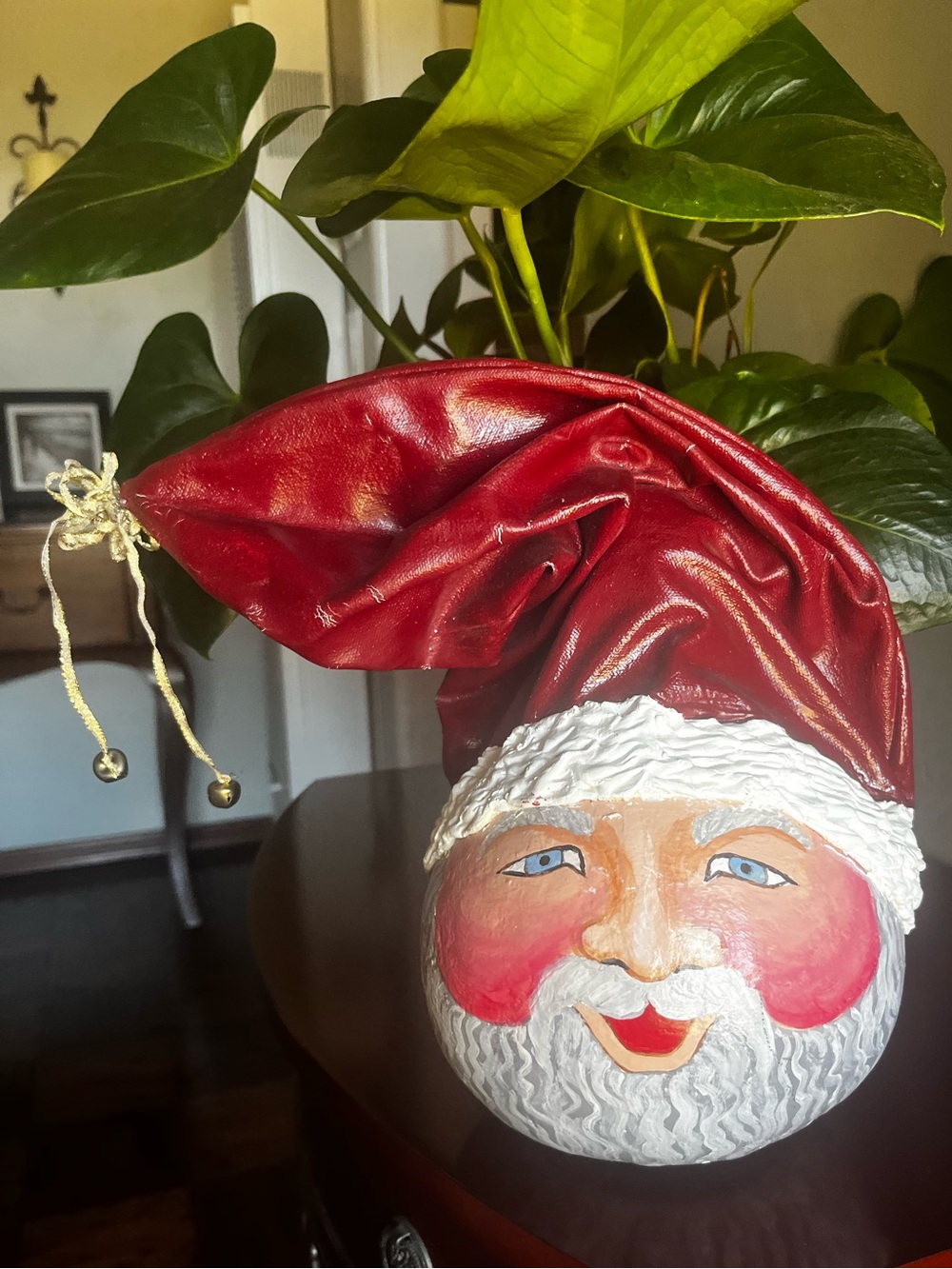 Old World Charm Handmade Festive Red Santa Head